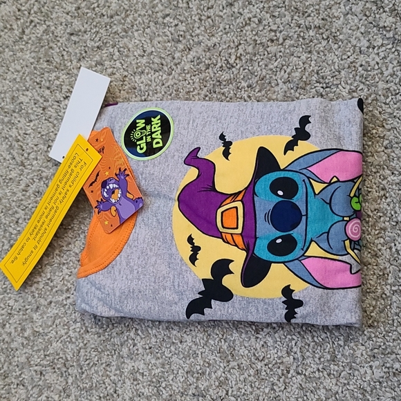 Disney Stitch Halloween Glow in the dark pajamas nwt - Picture 1 of 4